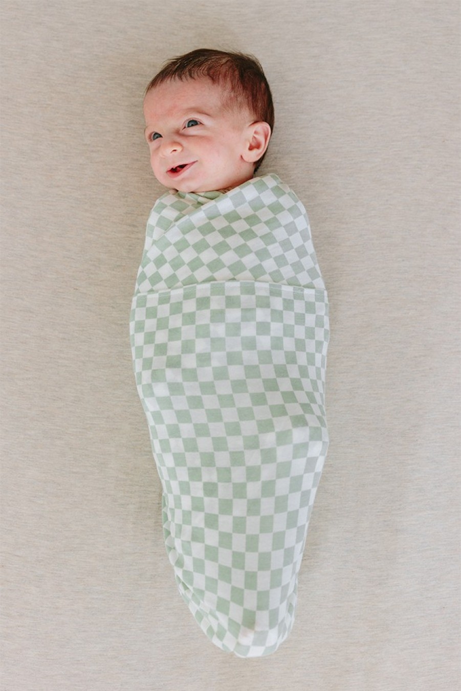 Shop Solly Baby The Swaddle | Fern Chequer Swaddle