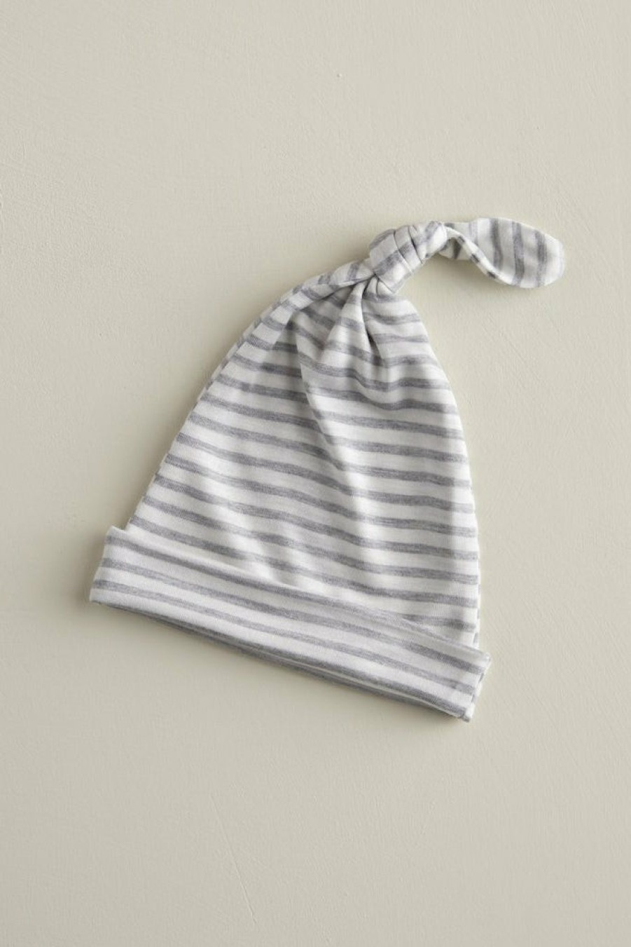 Shop Solly Baby The Knotted Hat | Natural & Grey Stripe Knotted Hat