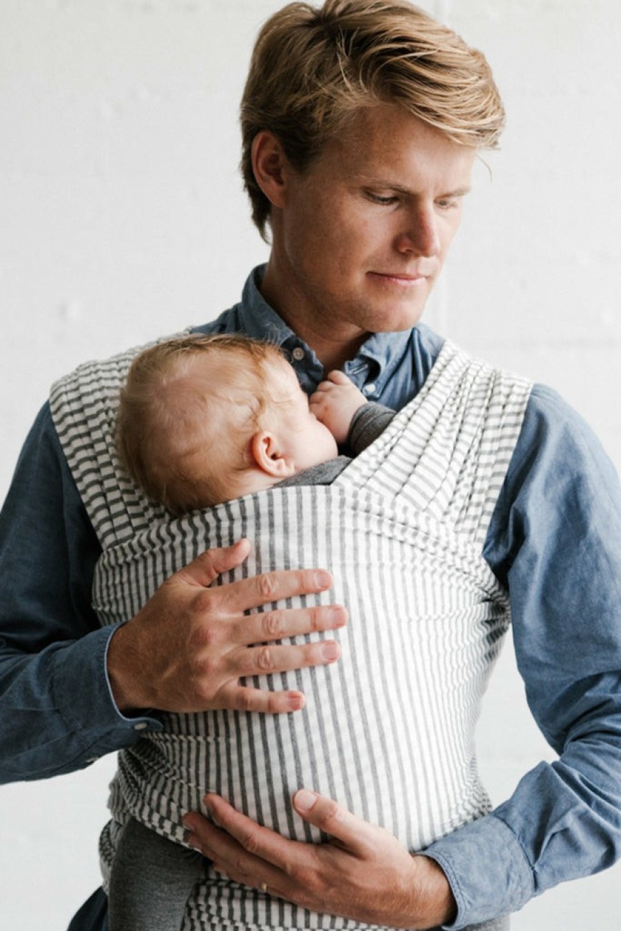 Shop Solly Baby Neutrals | Natural & Grey Stripe Wrap