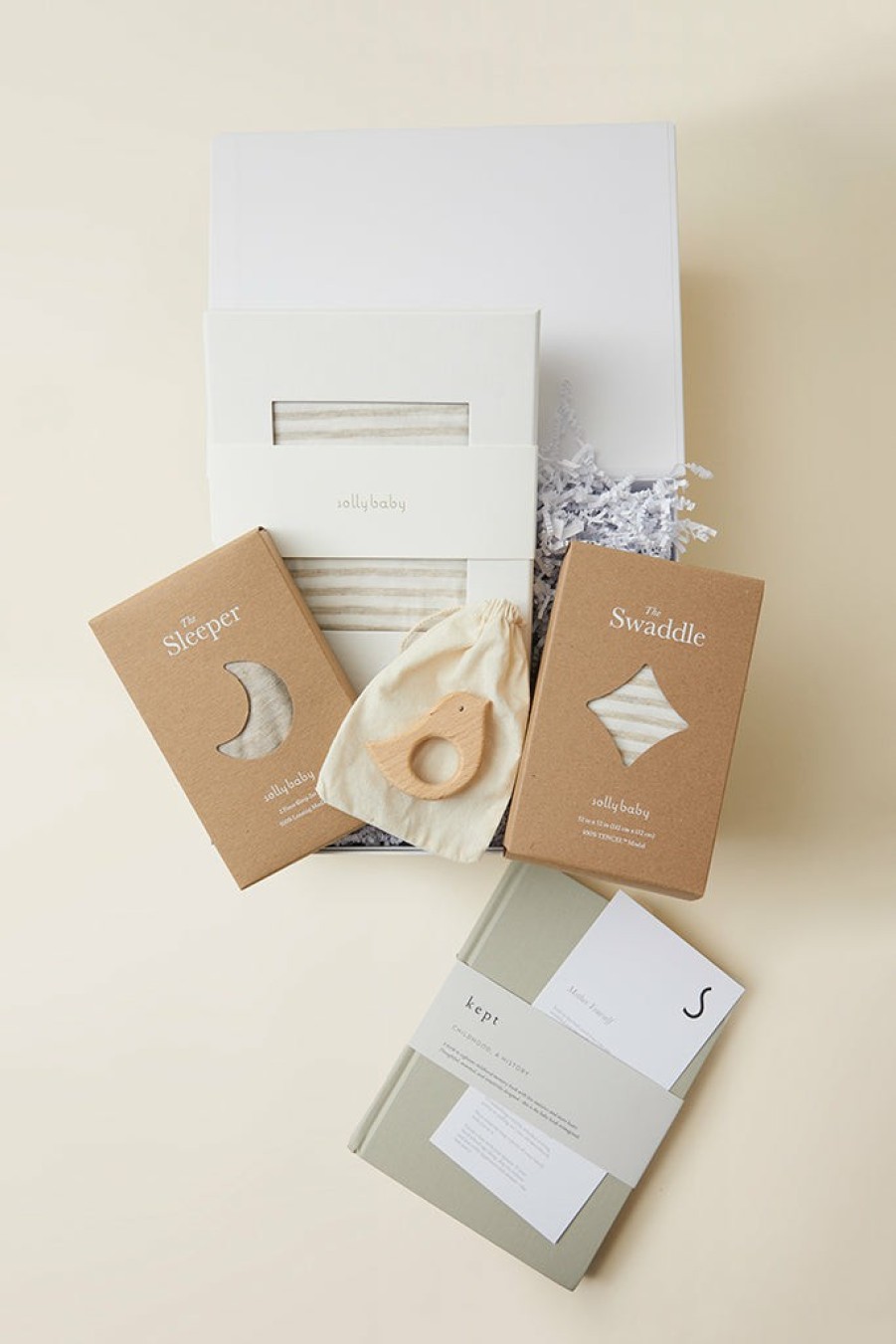 Shop Solly Baby Baby Shower Gifts | Natural Bringing Home Baby Deluxe Gift Set