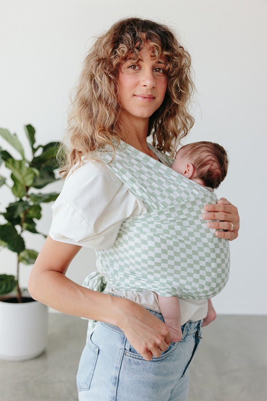 Shop Solly Baby Prints | Fern Chequer Wrap