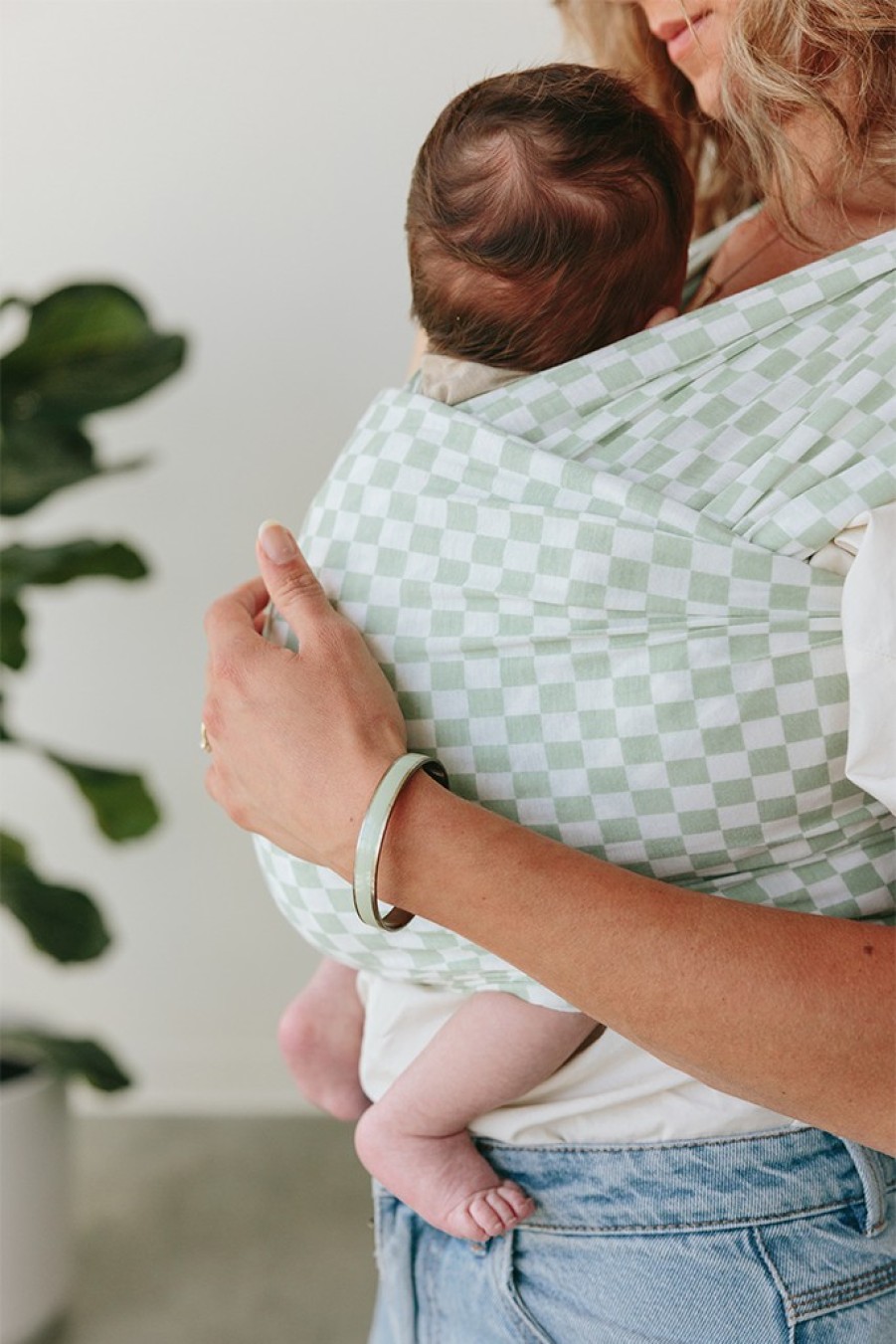 Shop Solly Baby Prints | Fern Chequer Wrap